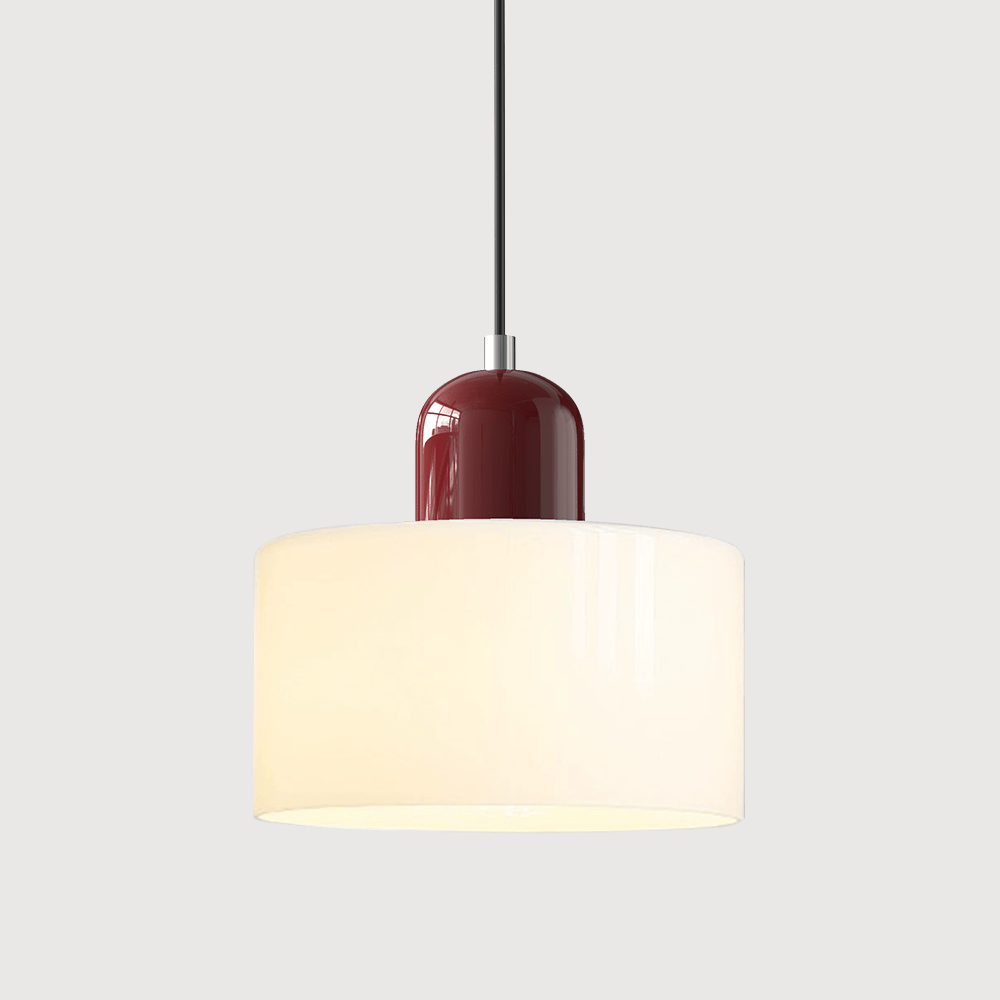 Handwoven Glass Pendant Light Bauhaus Style Indoor Hanging Lamp Adjustable Cable for Dining Room Kitchen Home Office | Thomler