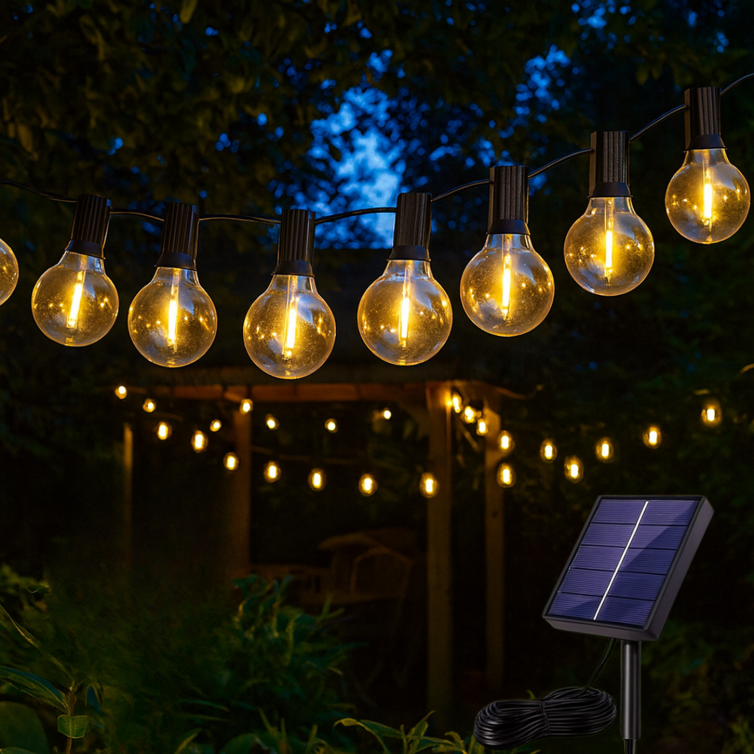 USB-Powered Outdoor String Lights with Shatterproof Bulbs – 20 or 40 LED Globes, Waterproof IP65 for Patio, Deck & Backyard Year-Round | Thomler