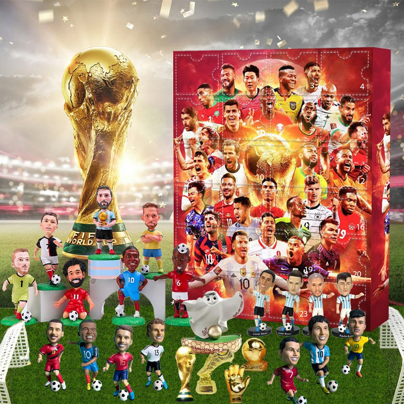 Soccer Advent Calendar – 24-Day Countdown with Player Figurines | Thomler