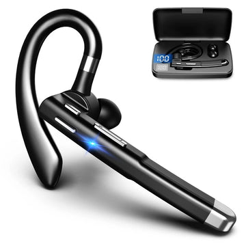Wireless Bluetooth 5.1 Headset with Dual Microphone for Truckers, Calls & Remote Work | Thomler