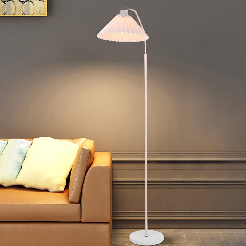 Floor Lamp Metal 58.7 in Adjustable Black Living Room Bedroom LED Incandescent Fluorescent Light | Thomler