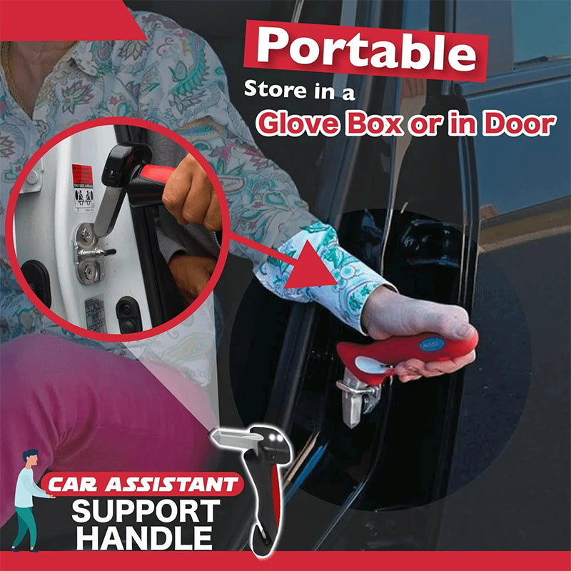 Vehicle Safety Tool with Window Breaker Seatbelt Cutter LED Light Grip Handle for Emergency Escape Car Rescue Kit Seniors Elderly | Thomler