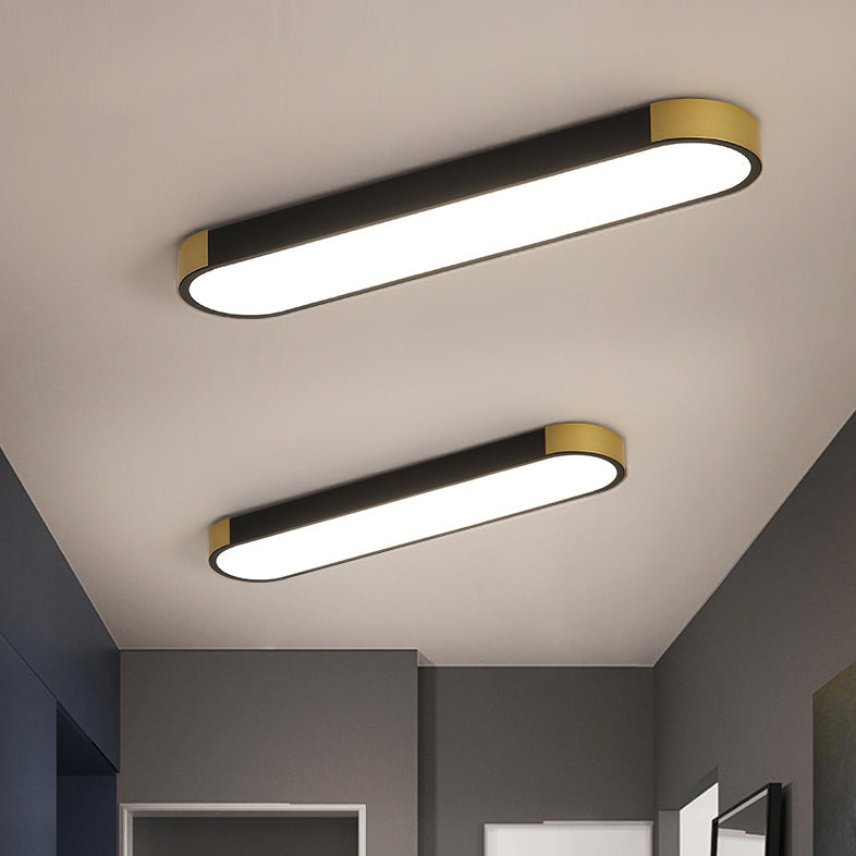 Flush Mount LED Ceiling Light Iron Acrylic 25.6 in Modern Living Room Bedroom Hallway Lighting 3 Color Temperature Adjustable | Thomler