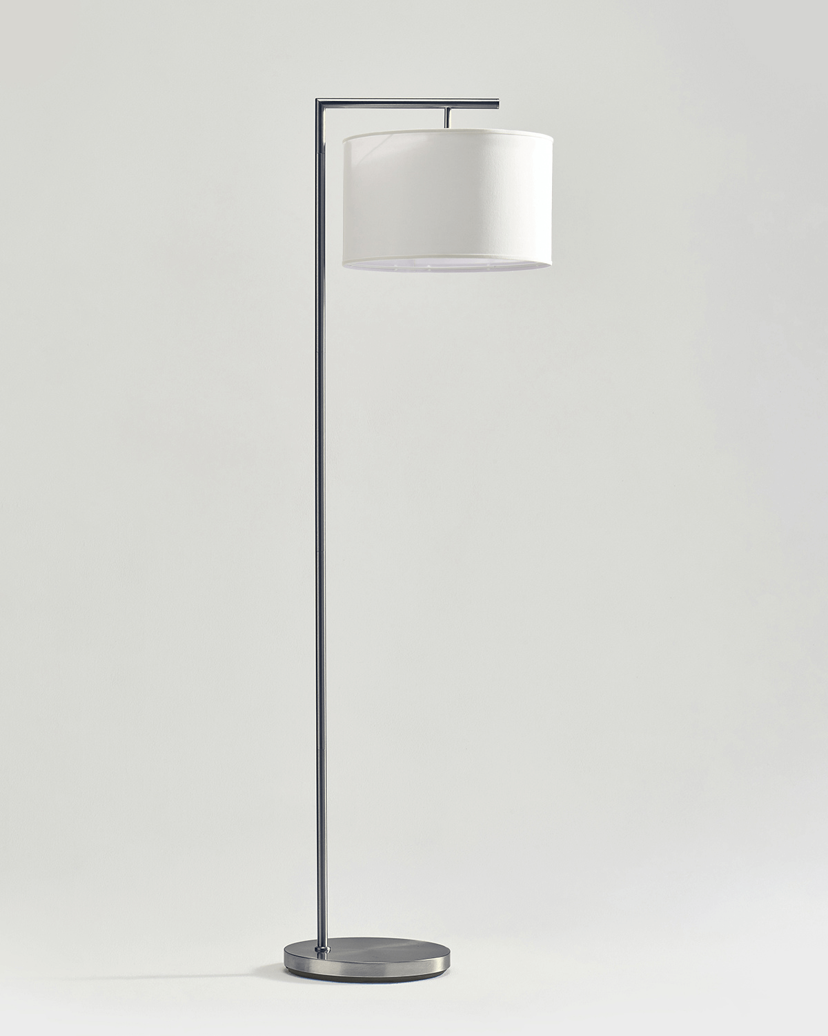 Vloerlamp Modern Met Stoffen Kap 152cm LED Zwart Messing Nikkel | Sansoti