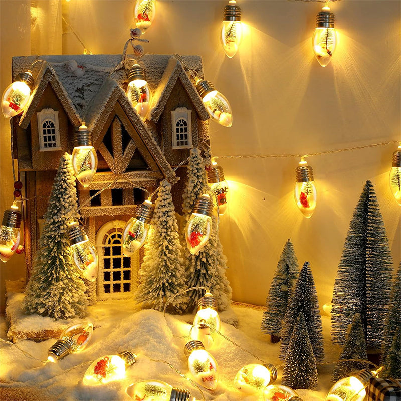 Holiday LED String Lights with Festive Icon Decorations – 10 LED USB Powered Christmas Light Strand | Thomler