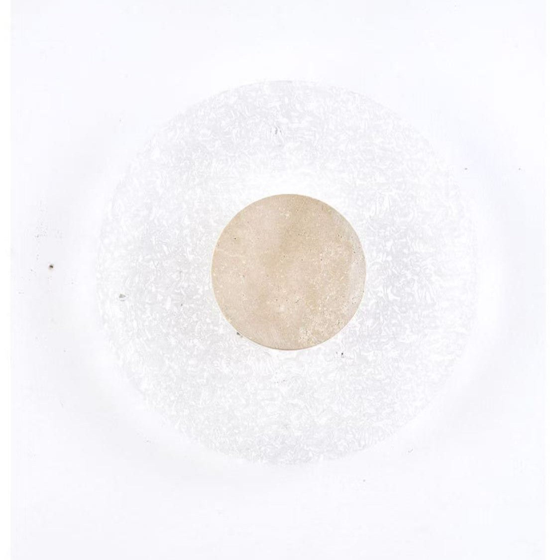 Wall Lamp Travertine Acrylic 30.0 cm (11.8") LED Bedroom Hallway Minimalist Japandi Wall Light Indoor Accent Lighting | Thomler