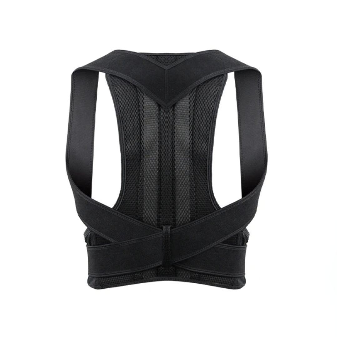 Adjustable Upper Back Straightener with Shoulder Straps for Alignment and Lumbar Relief – Unisex Posture Corrector with Breathable Mesh | Thomler