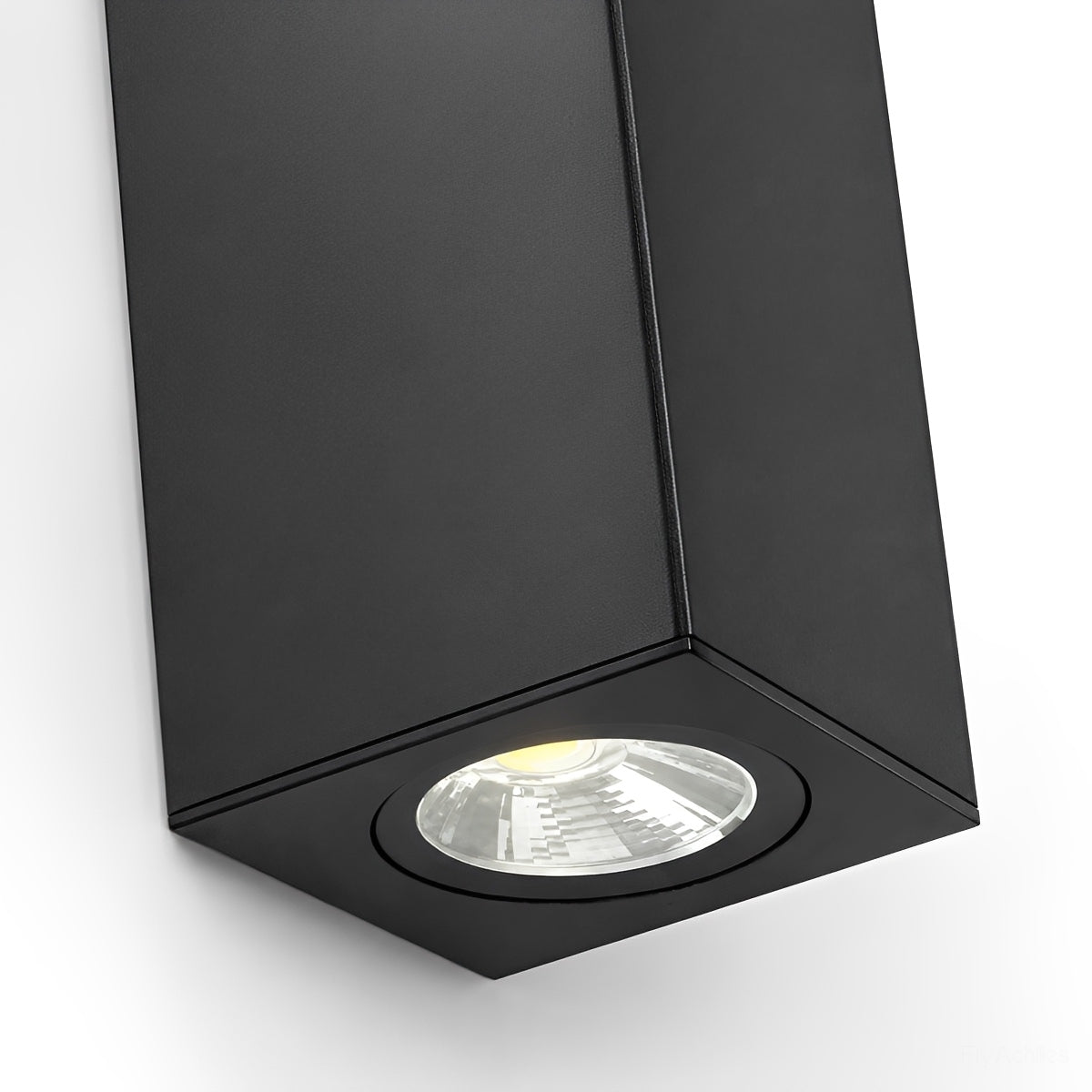 LED Bidirectional Facade Sconce Black Aluminum Weatherproof Vertical Accent Lighting for Front Entry Garage Patio Courtyard Landscape | Thomler
