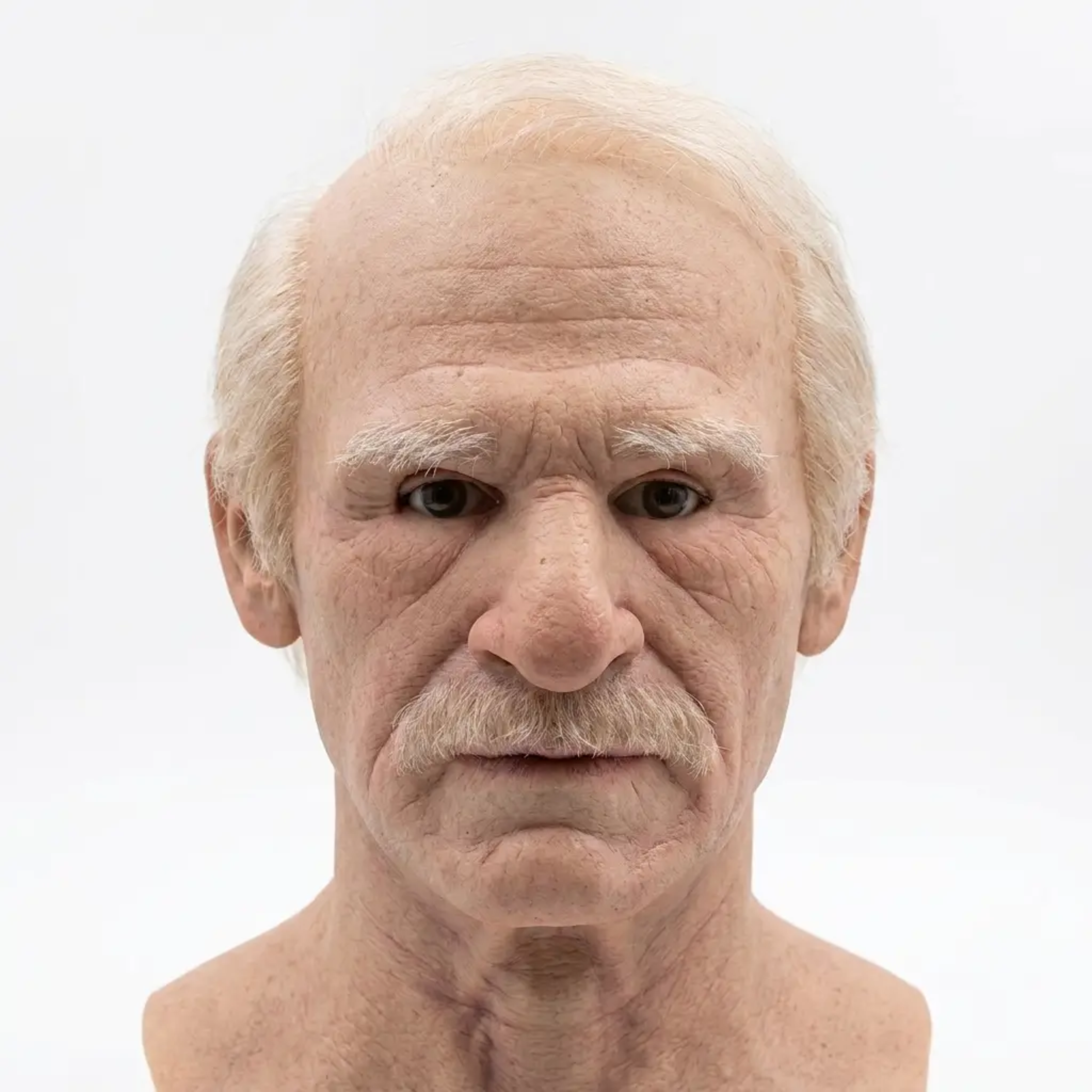 Elderly Character Latex Full-Head Costume Mask with Movable Jaw for Halloween, Theater, and Cosplay | Thomler