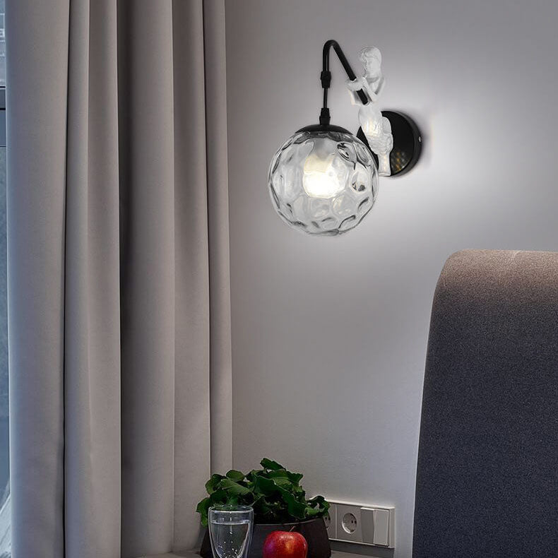 Wall Lamp Metal 10.2 in x 5.9 in Modern Living Room Bedroom LED E26 Fixture Hardwired | Thomler