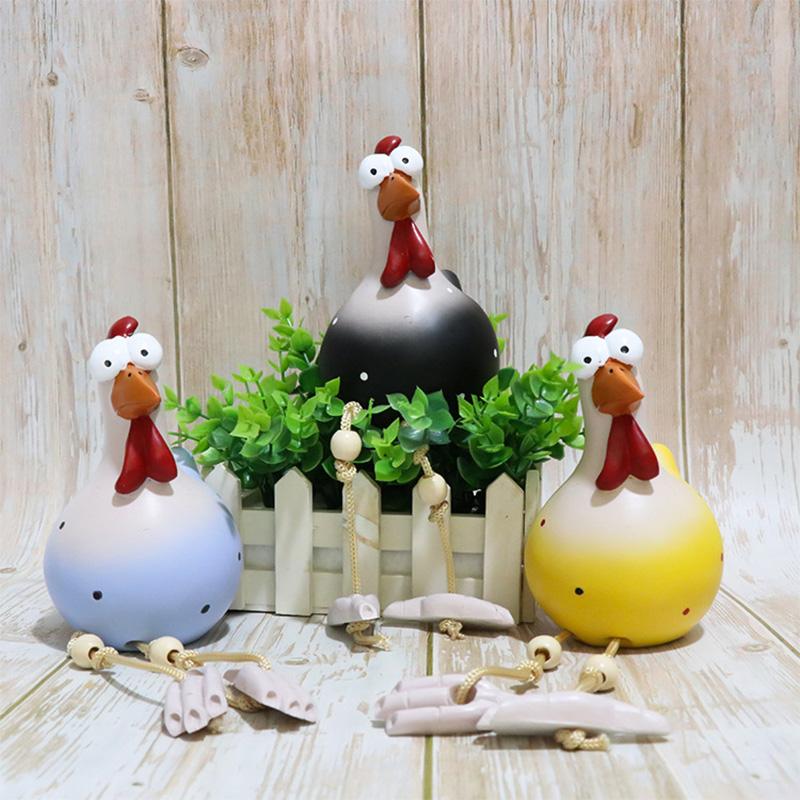 Metal Rooster Yard Stake with Wind-Blown Legs for Garden & Patio Decor | Thomler