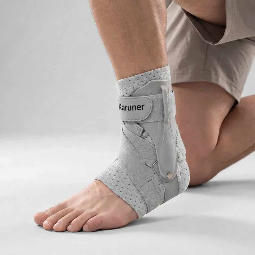 Adjustable Ankle Support Brace with Compression Straps for Sports & Recovery – Breathable Stabilizer for Running, Basketball, Soccer | Thomler