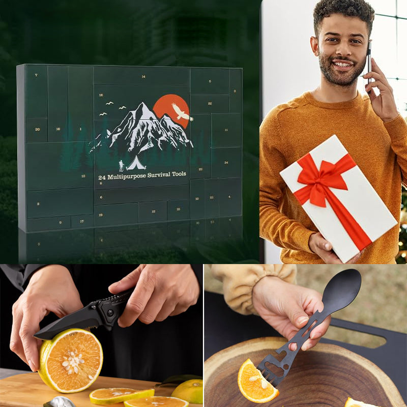 WildWeg - Adventskalender Survival Kits für Männer - 24 Tage | 50% RABATT