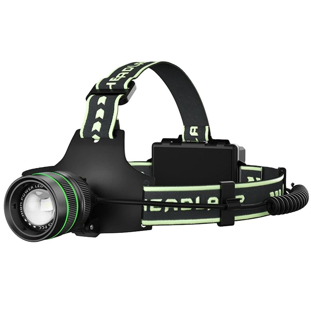 LED Headlamp 300.0 m Range Motion Sensor Outdoor Work Hiking Camping Adjustable Beam Hands Free Power Bank Light | Thomler