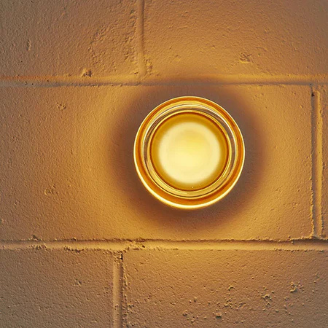 Modern Glass and Metal Wall Sconce – Nordic-Inspired Ambient Light for Bedroom & Living Room | Thomler