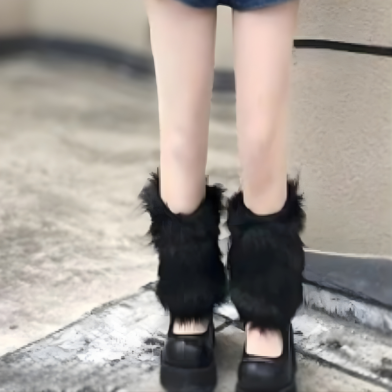 Plush Boot Toppers for Cold Days – Soft Acrylic Fashion Covers for Ankle & Calf | Thomler