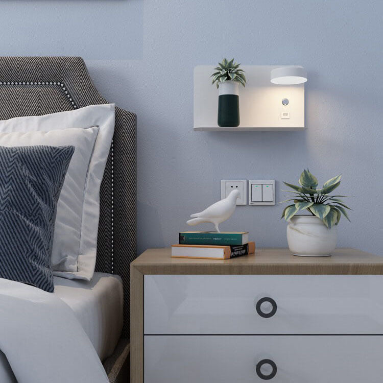 Wall Lamp Iron Acrylic 12W LED 12.6 in Bedroom Bedside Modern Indoor Lighting Fixture | Thomler