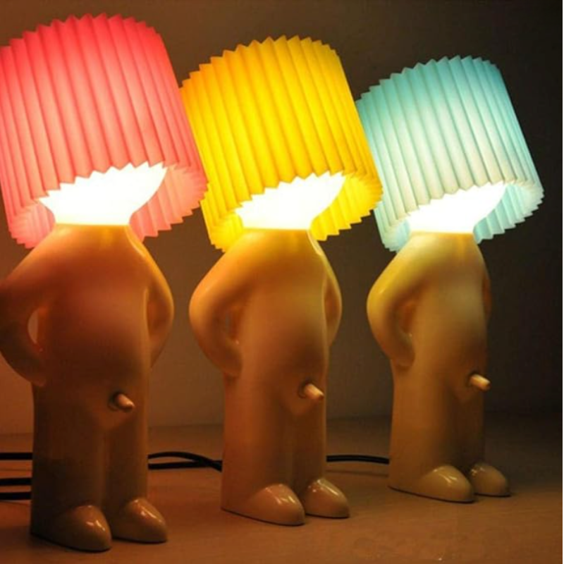 Playful Mood Light Desk Lamp with Cheeky Face Design for Home Office, Bedroom & Living Room | Thomler