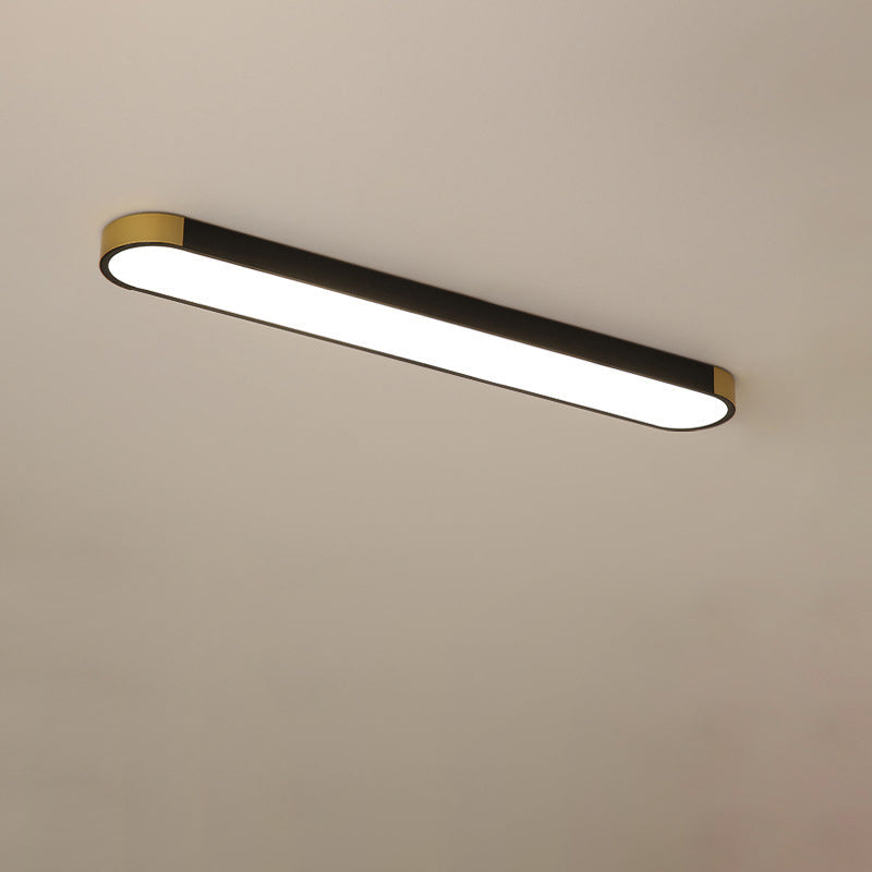 Flush Mount LED Ceiling Light Iron Acrylic 25.6 in Modern Living Room Bedroom Hallway Lighting 3 Color Temperature Adjustable | Thomler