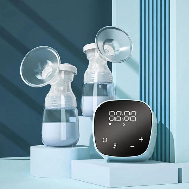 Rechargeable Electric Breast Pump with Dual Bottles for Nursing Mothers – 3 Pumping Modes, Quiet Motor, USB Power Supply | Thomler