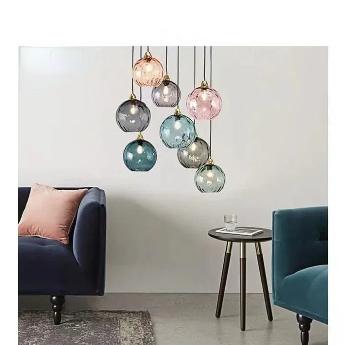 Glass Globe Pendant Light Fixture Modern Hanging Ceiling Lamp for Dining Room Kitchen Island Bedroom Living Room Decorative Suspended | Thomler
