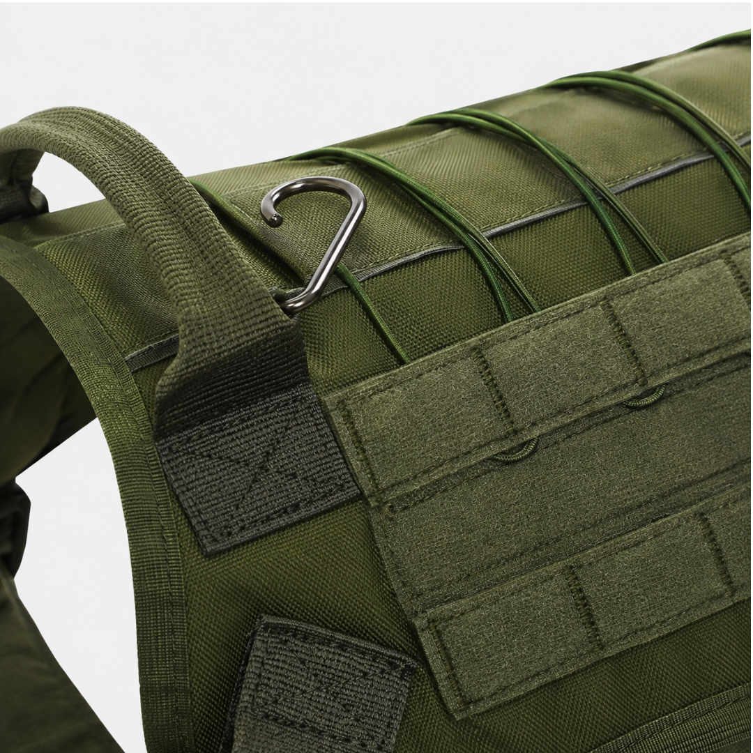 Military-Inspired Full-Body Dog Harness with Adjustable Straps and Reinforced Leash Attachment for Large Breed Training and Walking | Thomler