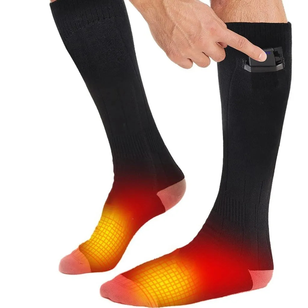 Battery-Powered Thermal Socks – Rechargeable Electric Foot Warmers for Winter (2-Pack) | Thomler