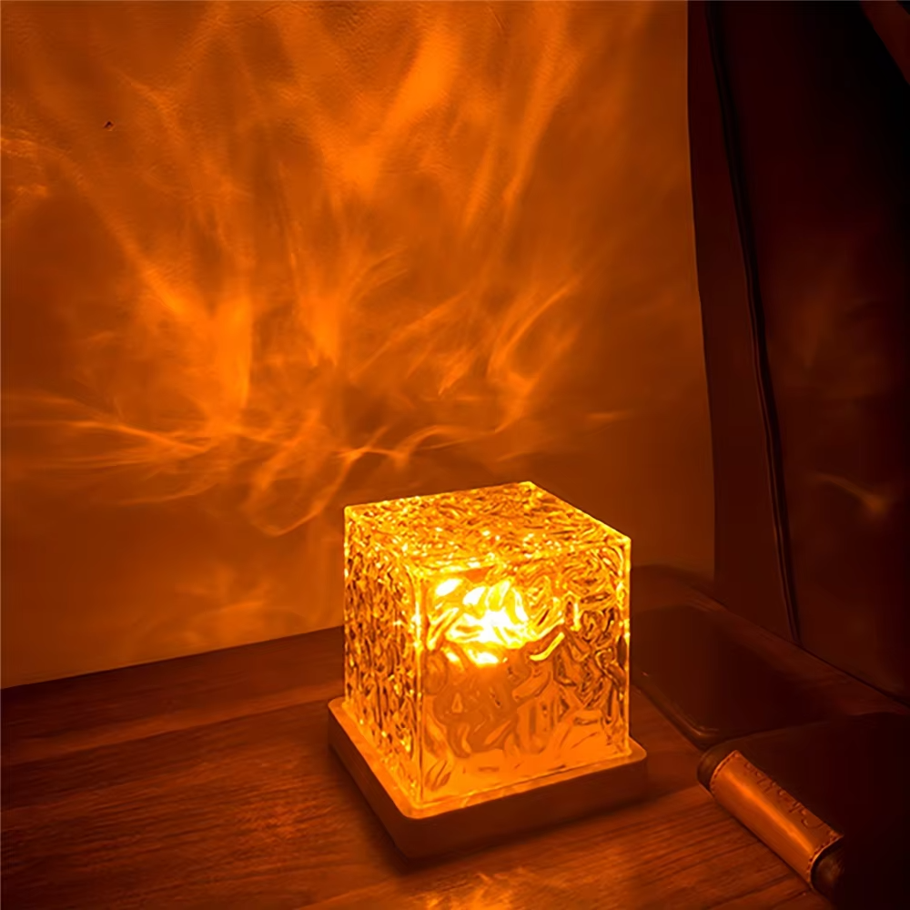 Ocean Wave Projection Night Light with Remote Control for Bedroom & Living Room | Calming LED Ambient Lamp | Thomler