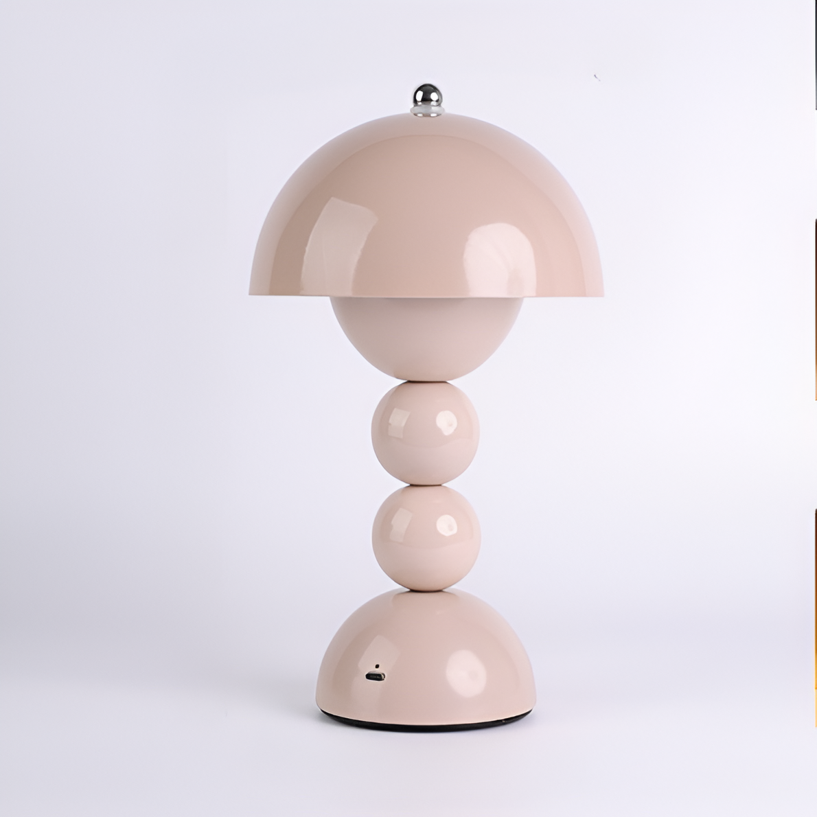 Table Lamp Acrylic 11.0 in White USB Rechargeable Bedroom Nightstand Ambient Nordic Minimalist Desk Lighting | Thomler