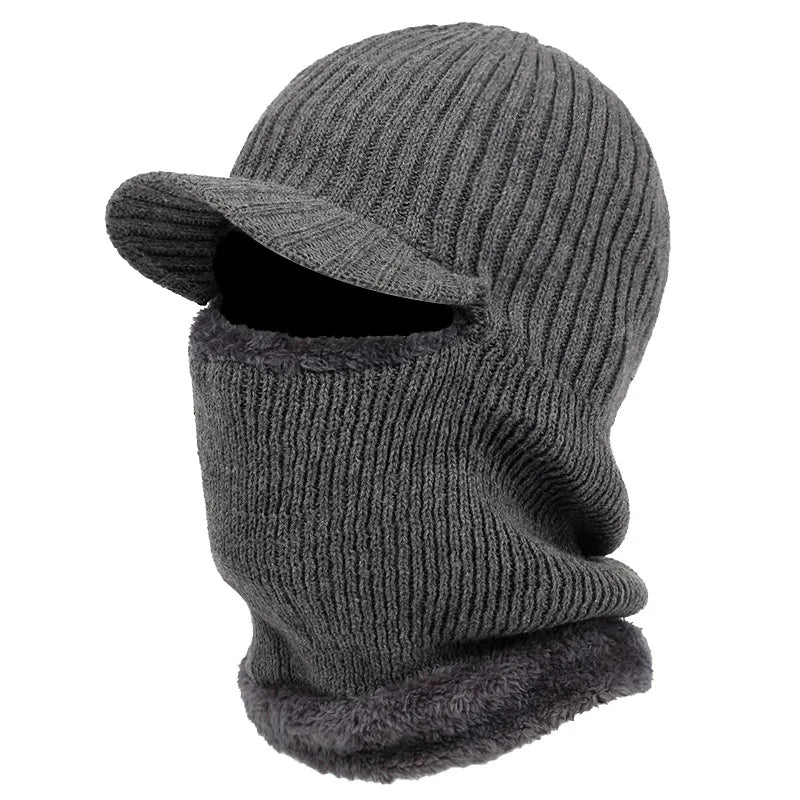 Fleece-Lined Winter Face Cover with Visor for Skiing, Snowboarding & Cold Weather | Thomler