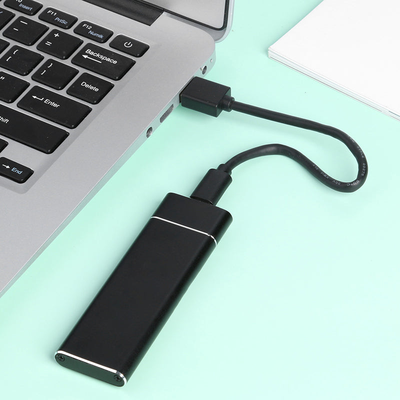 Portable Solid State Drive 520 MB/s USB-C 1TB 2TB Aluminum for Laptop Desktop Mac PC Backup Photo Video Storage | Thomler