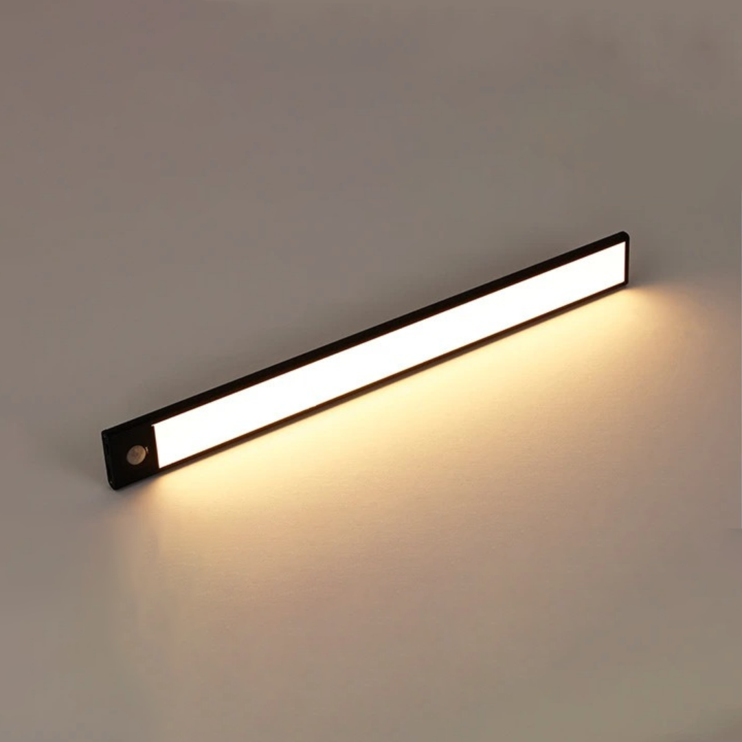 Motion Sensor LED Under Cabinet Light Rechargeable Magnetic Strip Battery Powered Kitchen Closet Pantry Hallway Wireless Lighting Bar for Co | Thomler