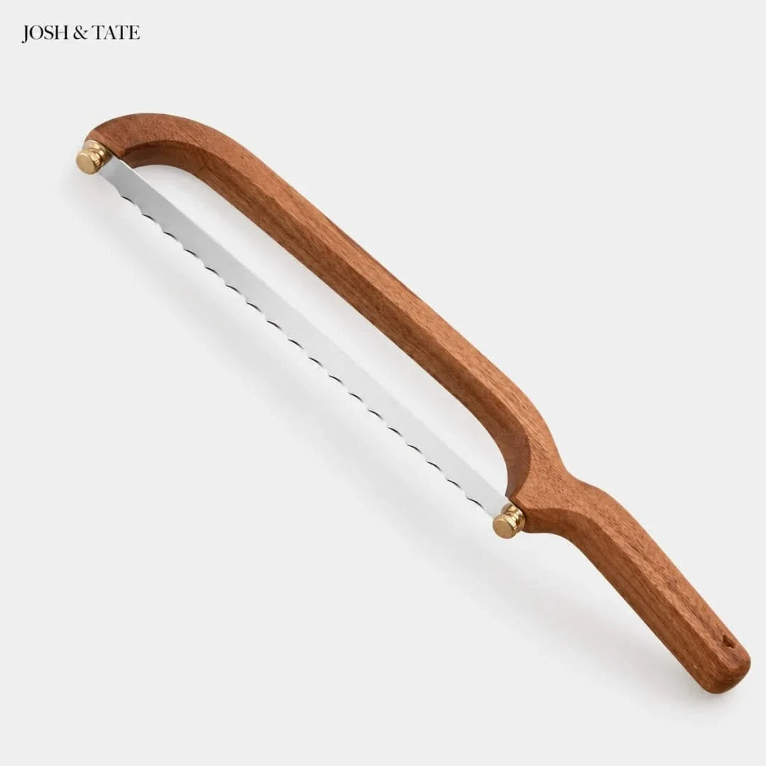 Arched Handsaw Bread Slicer with Replaceable Serrated Blade for Artisan Loaves, Sourdough & Crusty Baguettes | Thomler