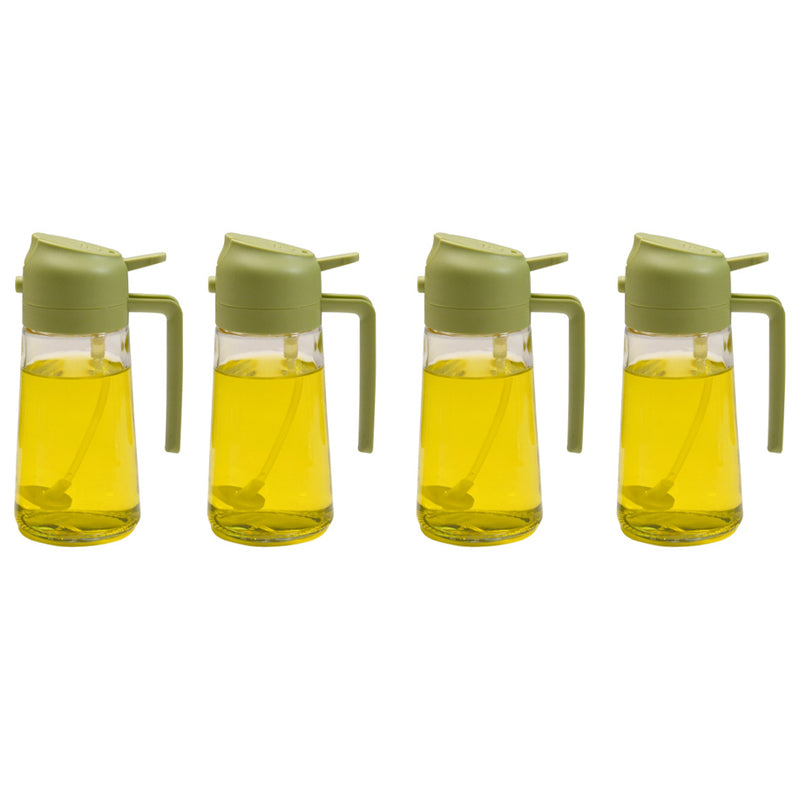 Glass Oil Mister and Pouring Bottle for Cooking – Dual-Function Sprayer with Wide Mouth, 16 oz Capacity – Leak-Proof Kitchen Dispenser for | Thomler