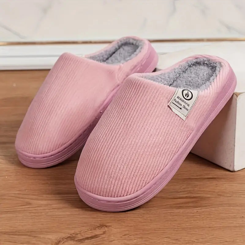 Women's Fuzzy House Slippers with Plush Fur Lining – Lightweight Indoor Footwear for Cold Weather Comfort | Thomler