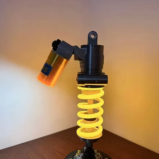 Racing Shock Absorber Desk Light with Rechargeable LED & Touch Dimmer for Gaming Rooms & Garages | Thomler