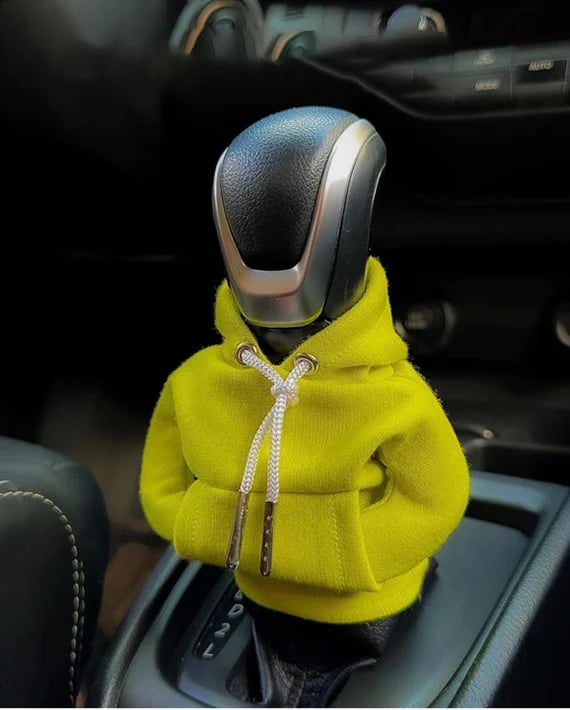 Mini Hoodie Gear Shift Cover – Playful Car Interior Accessory for Manual & Automatic Vehicles | Thomler
