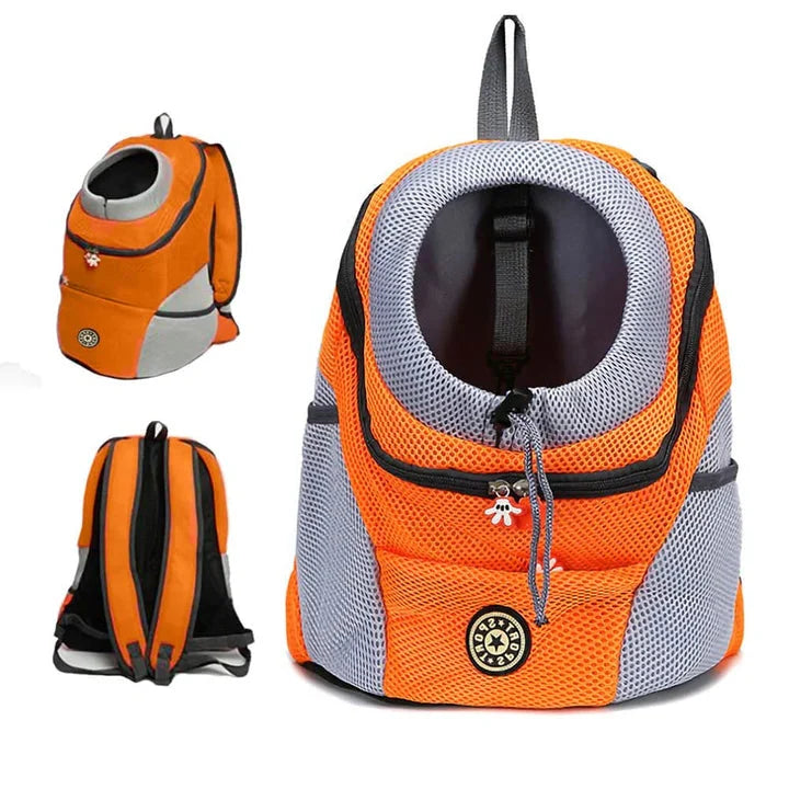 Dog Carrier Backpack for Walking, Hiking & Biking – Ventilated Pet Travel Bag with Safety Leash Clip & Padded Straps – Adjustable Fit for | Thomler