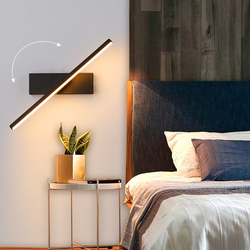 Rotating LED Wall Light Fixture for Bedroom Hallway Contemporary Sconce | Thomler