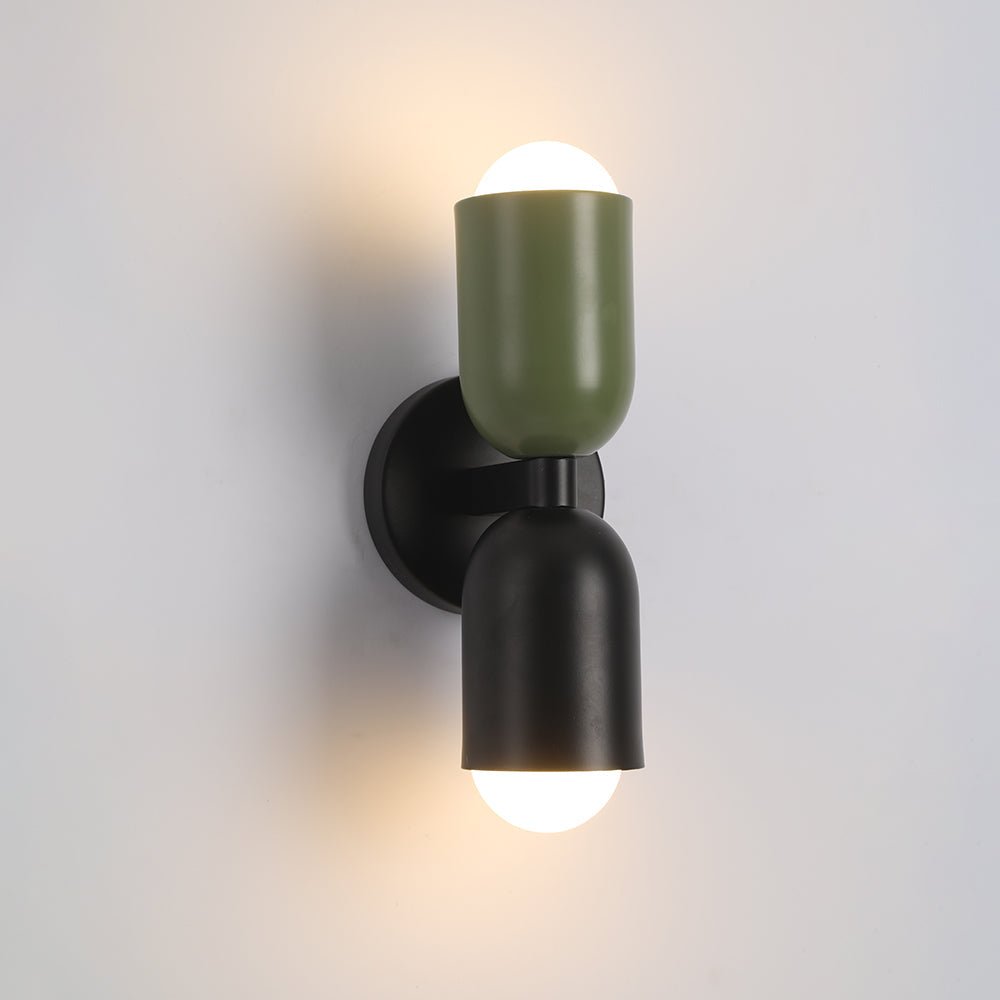 Soft-Tone Metal Wall Sconce with LED Bulb for Bedroom & Living Room | Hardwired E27 Socket Accent Light | Minimalist Nordic Design for | Thomler