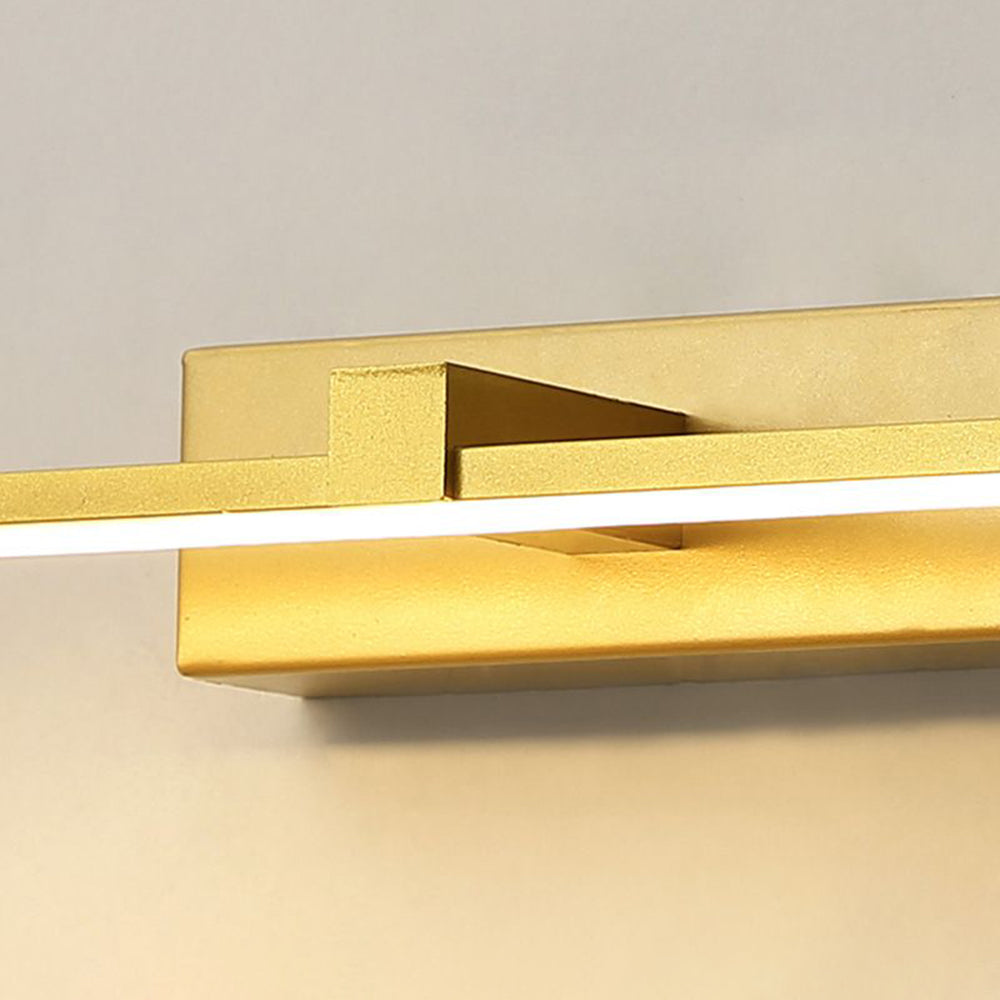 Hexagonal LED Vanity Light for Bathroom Mirror – Modern Linear Wall Mount Fixture in Gold, Black or White | Thomler