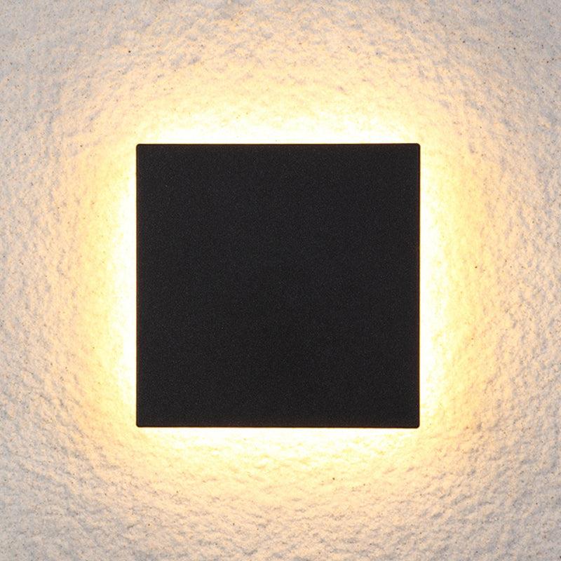 Geometric Metal LED Outdoor Wall Light for Porch & Patio with Motion Sensor Option – Modern Weatherproof Fixture | Thomler
