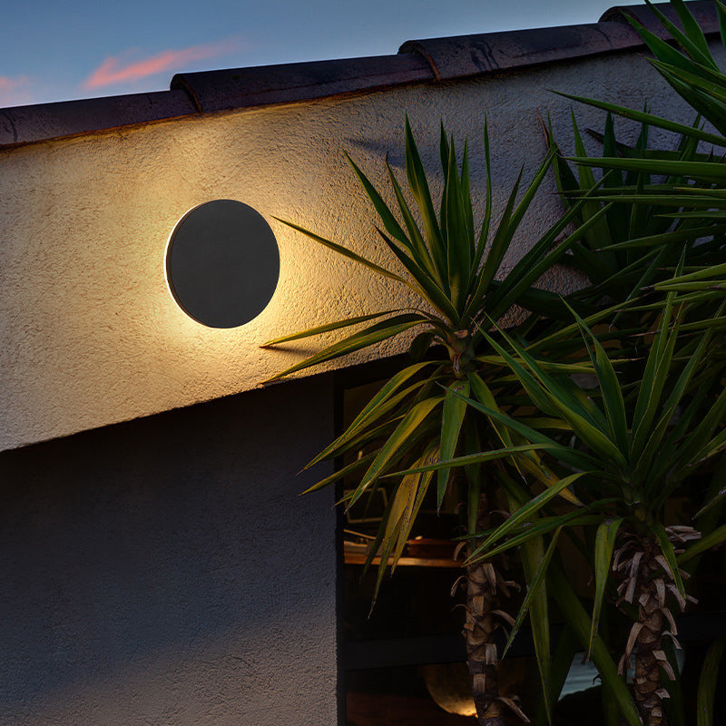 Geometric Metal LED Outdoor Wall Light for Porch & Patio with Motion Sensor Option – Modern Weatherproof Fixture | Thomler