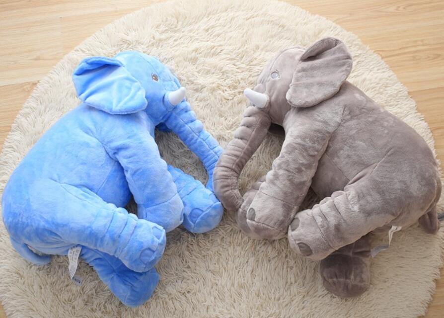 Jumbo Plush Elephant Pillow Toy for Nursery & Baby Photos – Soft Cotton-Filled Cuddle Buddy for Infants & Toddlers | Thomler