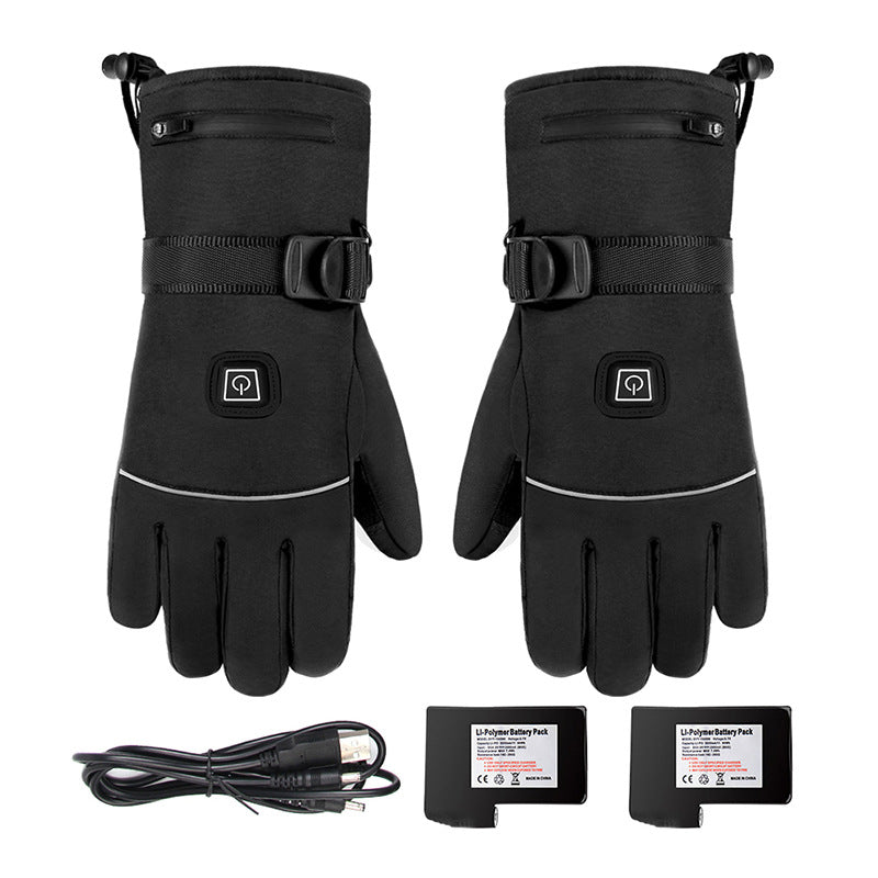 Heated Winter Gloves with Touchscreen Fingertips – Waterproof Battery-Powered Hand Warmers for Outdoor Sports, Skiing, Motorcycling & Cold | Thomler