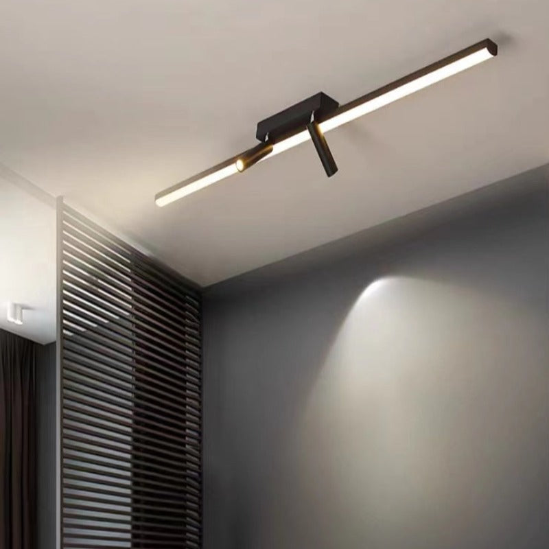 Ceiling Light Metal Linear 31.5 in Adjustable Spot Living Room Modern LED Fixture Minimalist Indoor Lighting | Thomler