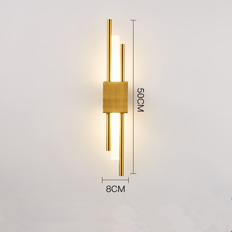 Contemporary Metal & Marble LED Wall Sconce for Bedroom, Living Room & Hallway – Hardwired Indoor Lighting | Thomler