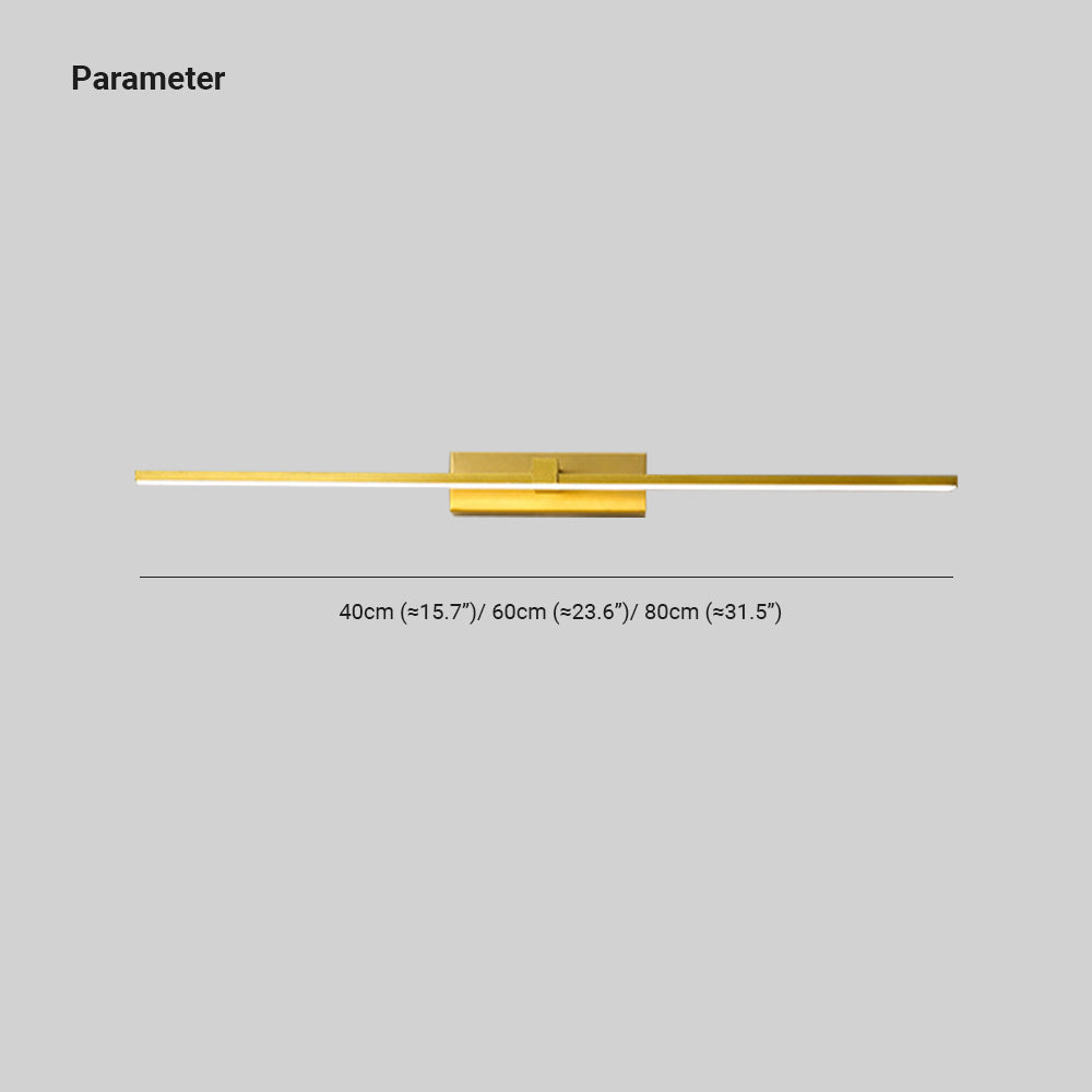 Hexagonal LED Vanity Light for Bathroom Mirror – Modern Linear Wall Mount Fixture in Gold, Black or White | Thomler