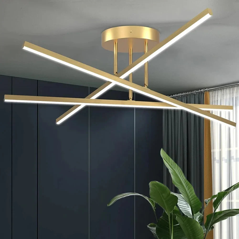 Minimalist Metal Semi-Flush LED Overhead Fixture with Uplight Design for Modern Home – 22 in Dia. | Thomler