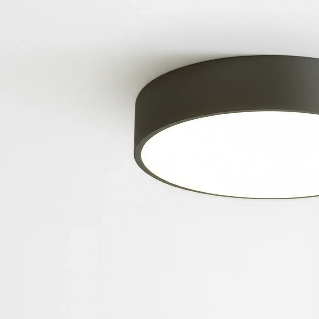 Flush-Mount LED Disc Ceiling Fixture with Metal Housing – Modern Ambient Overhead Lighting for Home | Thomler